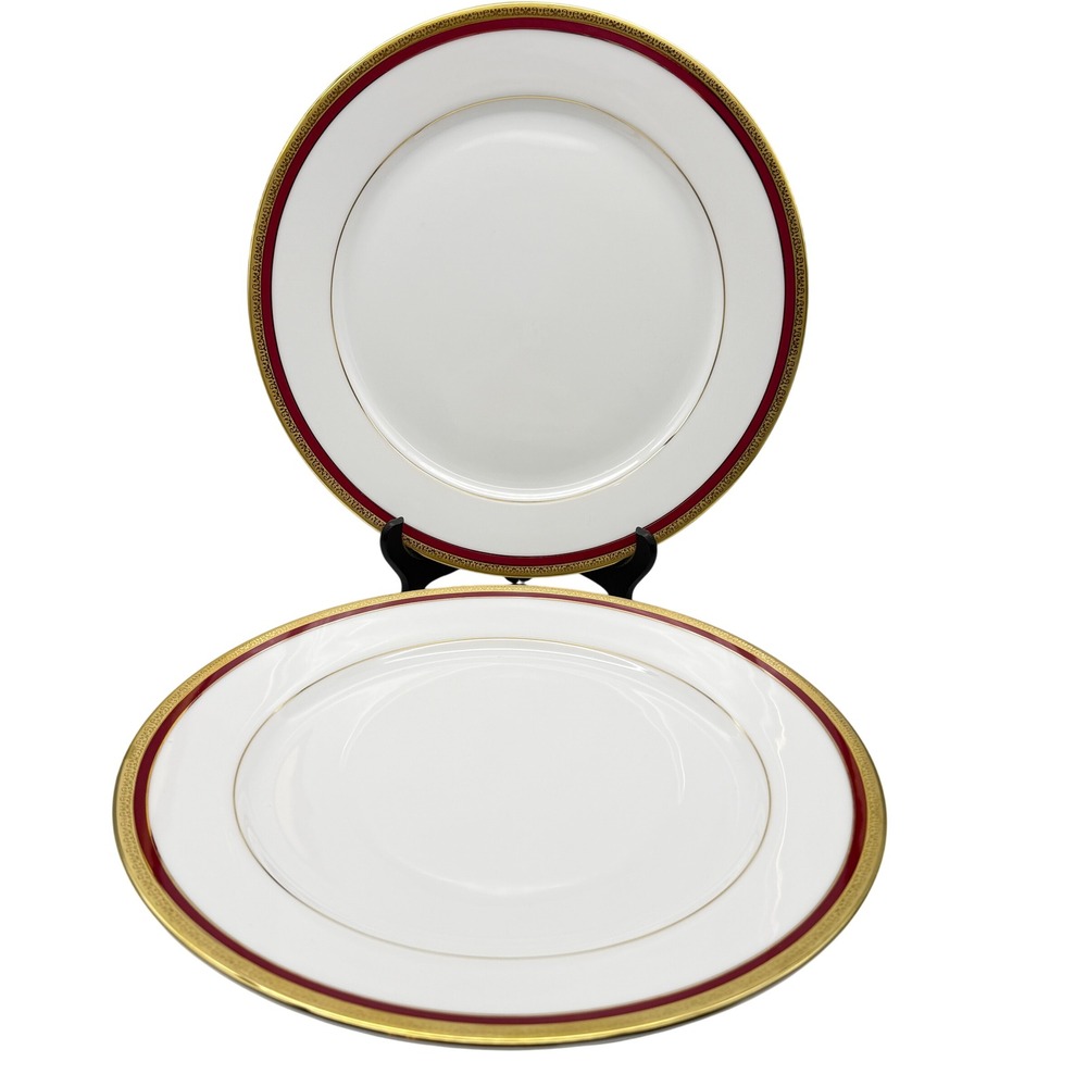 Charter Club Home Fashion Buffet Gold Dinner Plates Red Gold Set of 2 Macy's